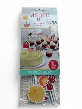Farm Animal Cupcake Toppers (12 piece set)
